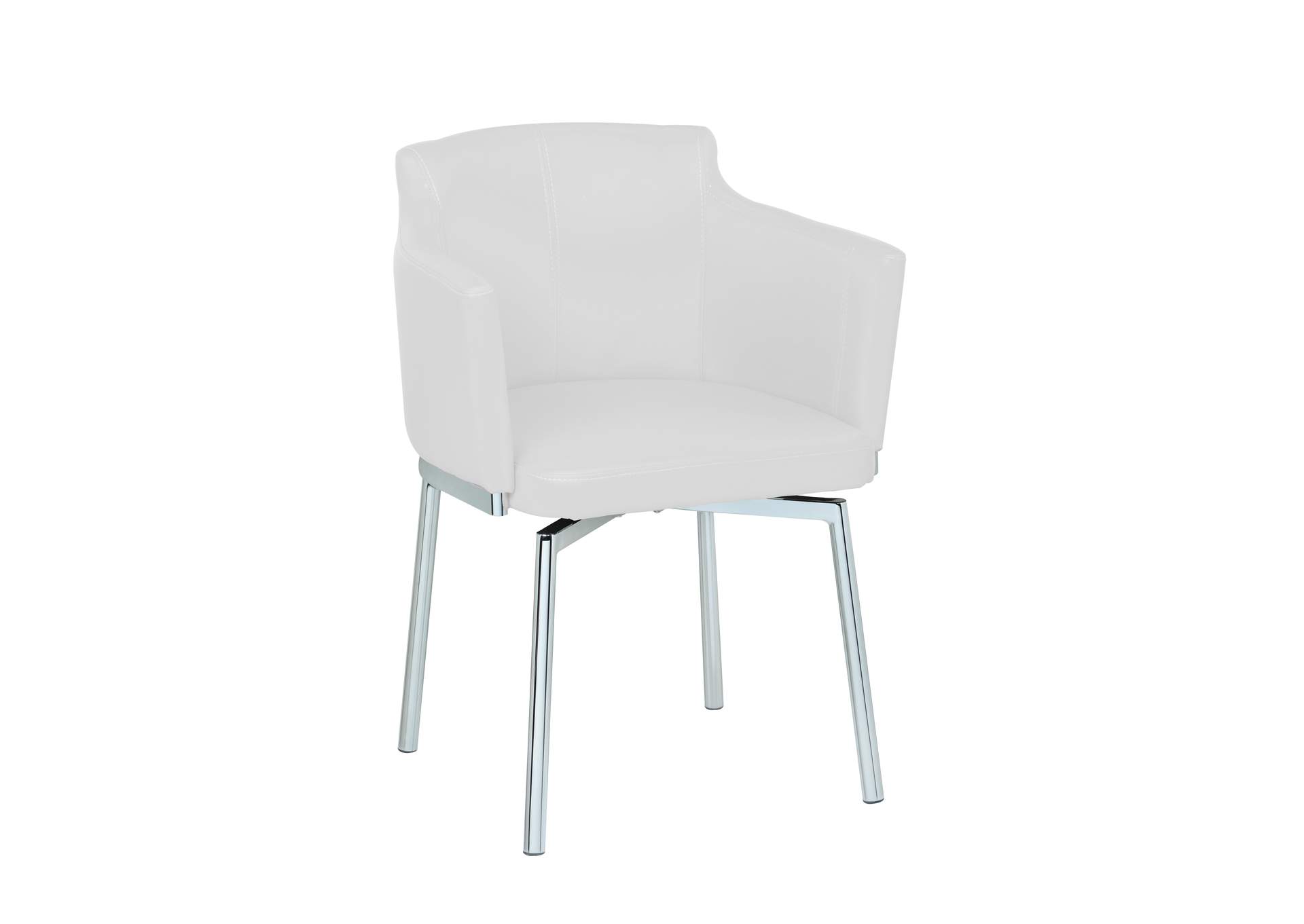 Modern Club Arm Chair With Memory Swivel (Set of 2),Chintaly Imports