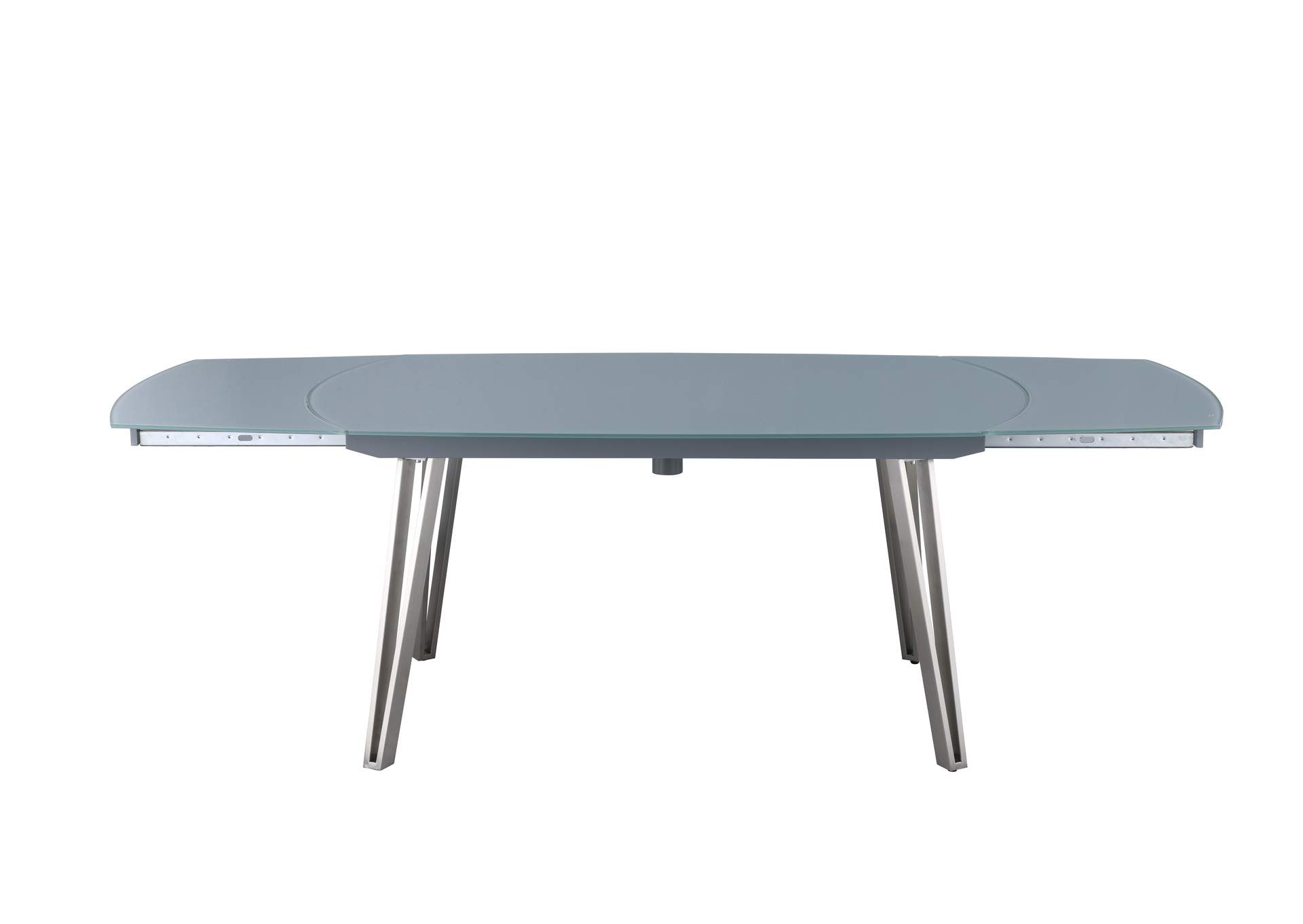 Contemporary Dining Set With Motion-Extendable Table & 4 Chairs,Chintaly Imports
