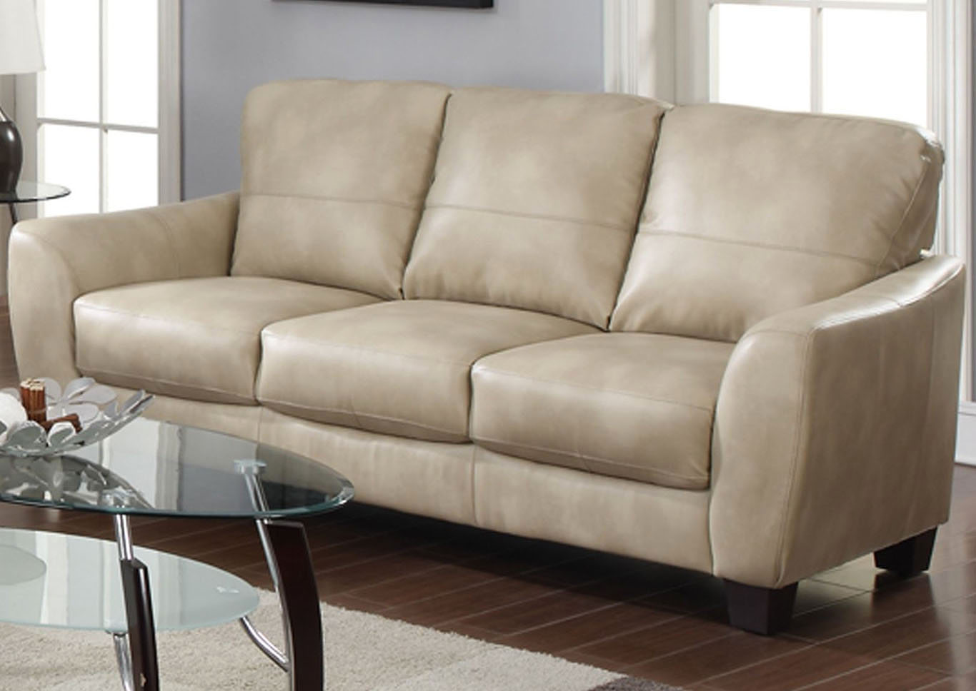 club style leather sofa