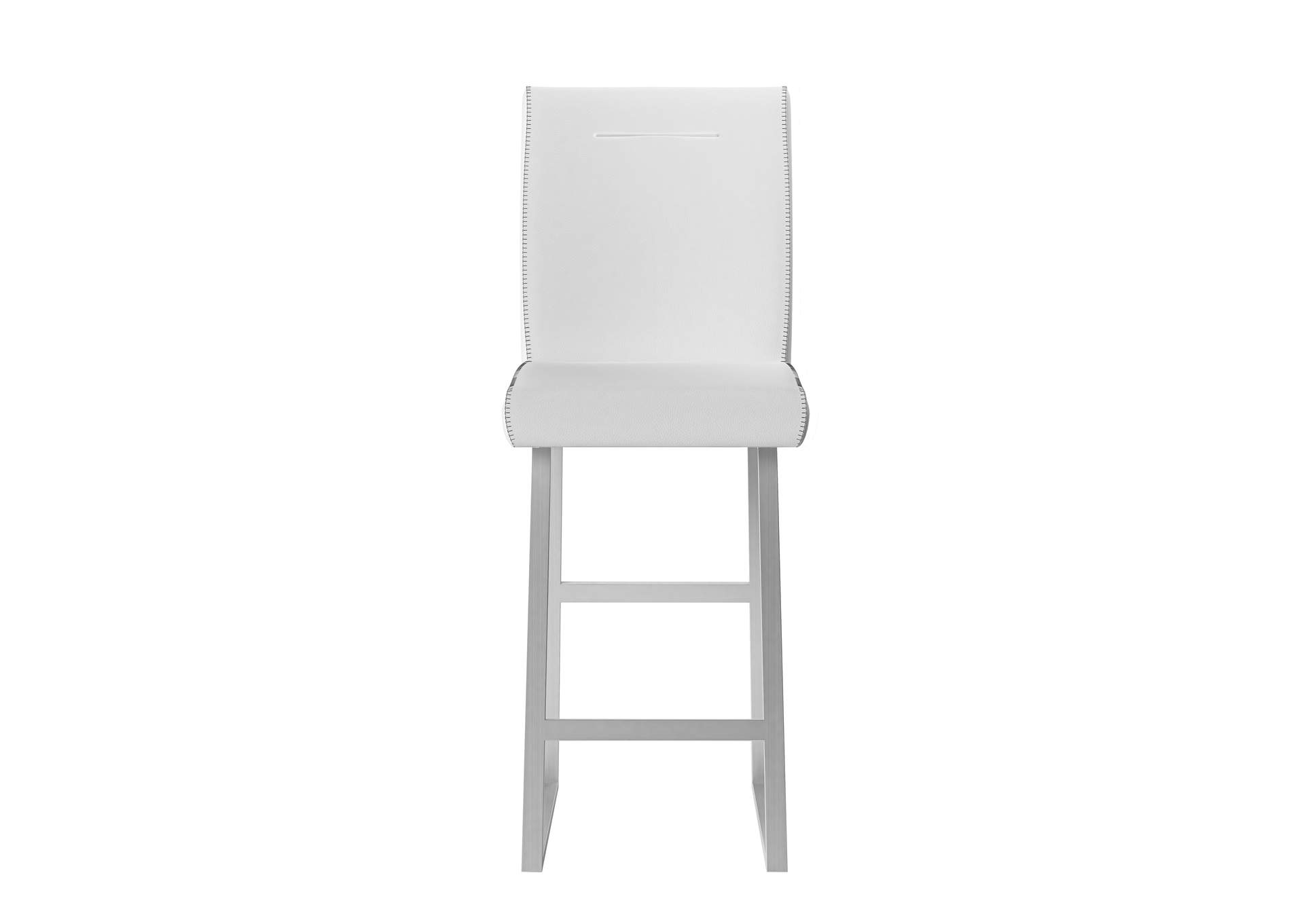 Contemporary Counter Height Stool With Highlight Stitching,Chintaly Imports