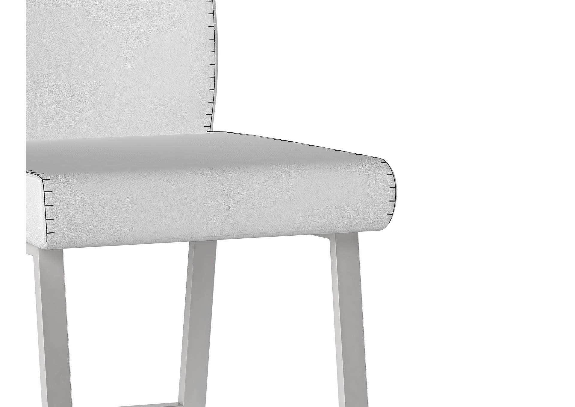 Contemporary Counter Height Stool With Highlight Stitching,Chintaly Imports