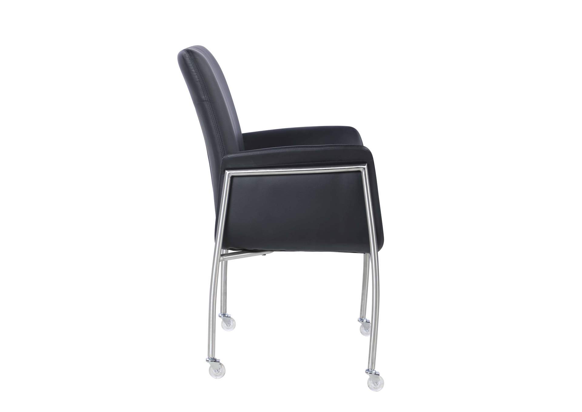 Contemporary Arm Chair With Casters,Chintaly Imports