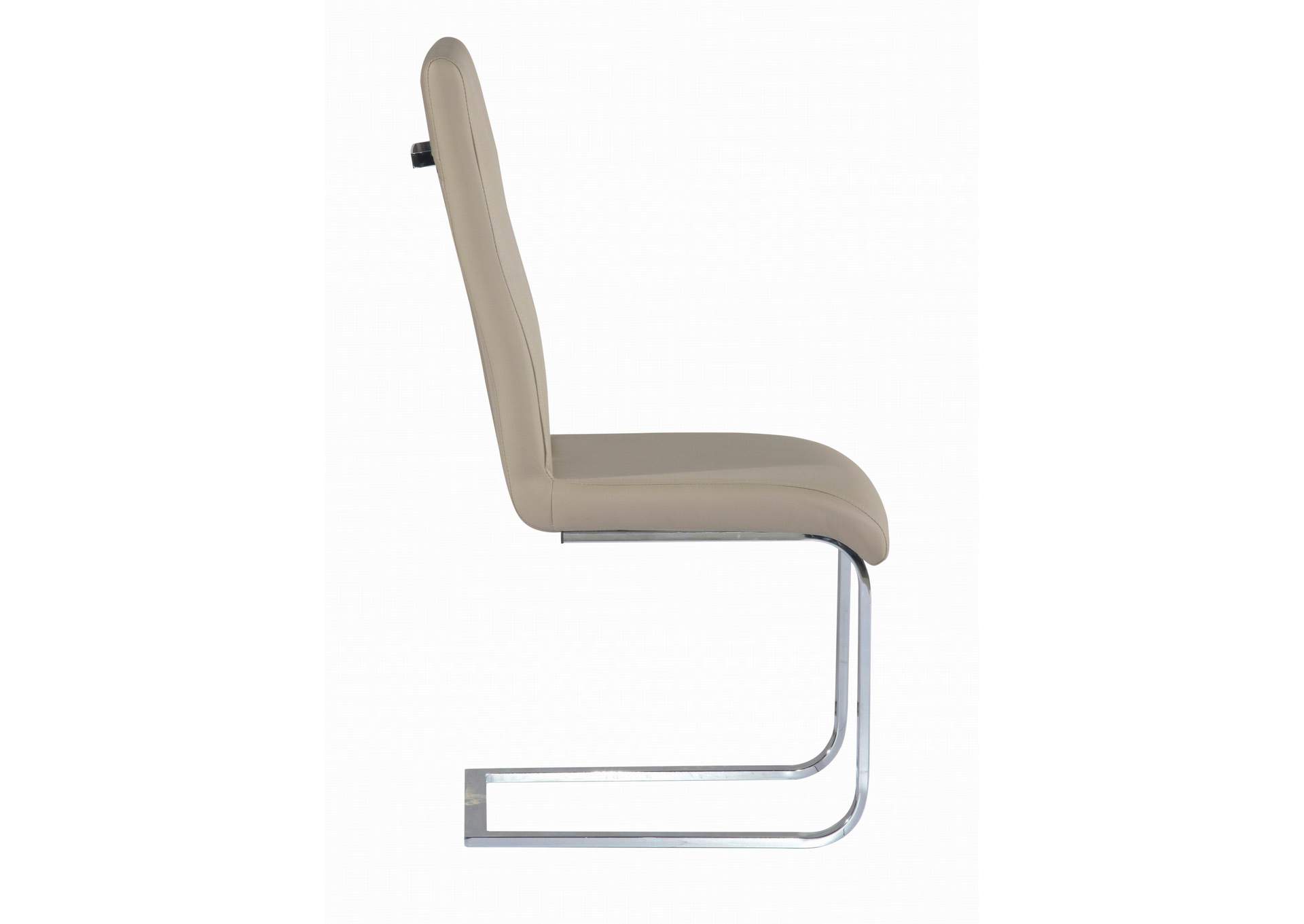 Jacquelin Chrome Cantilever Chair with Back Handle [Set of 2],Chintaly Imports