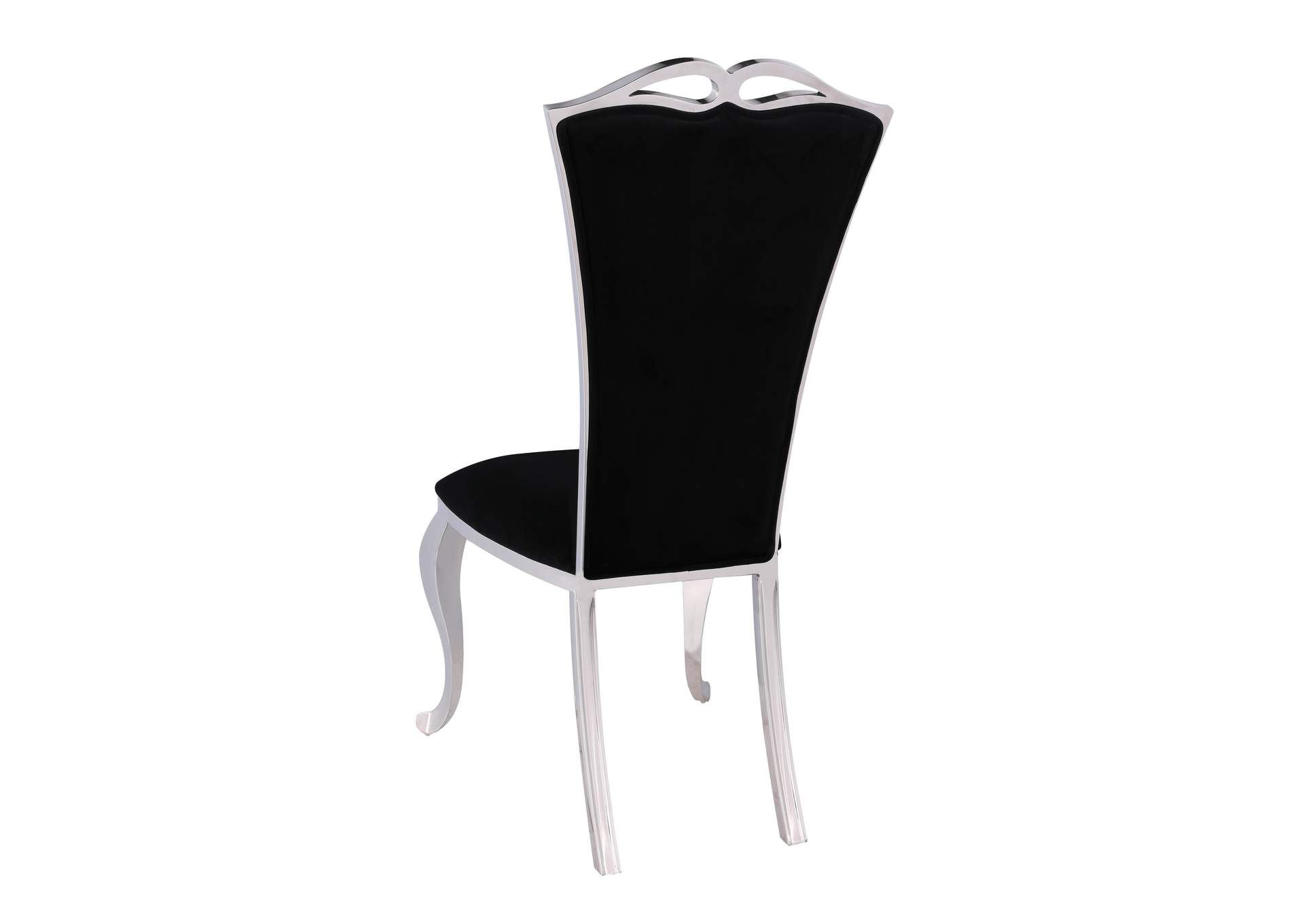Modern Tall-Back Side Chair w/ Cabriole Legs,Chintaly Imports