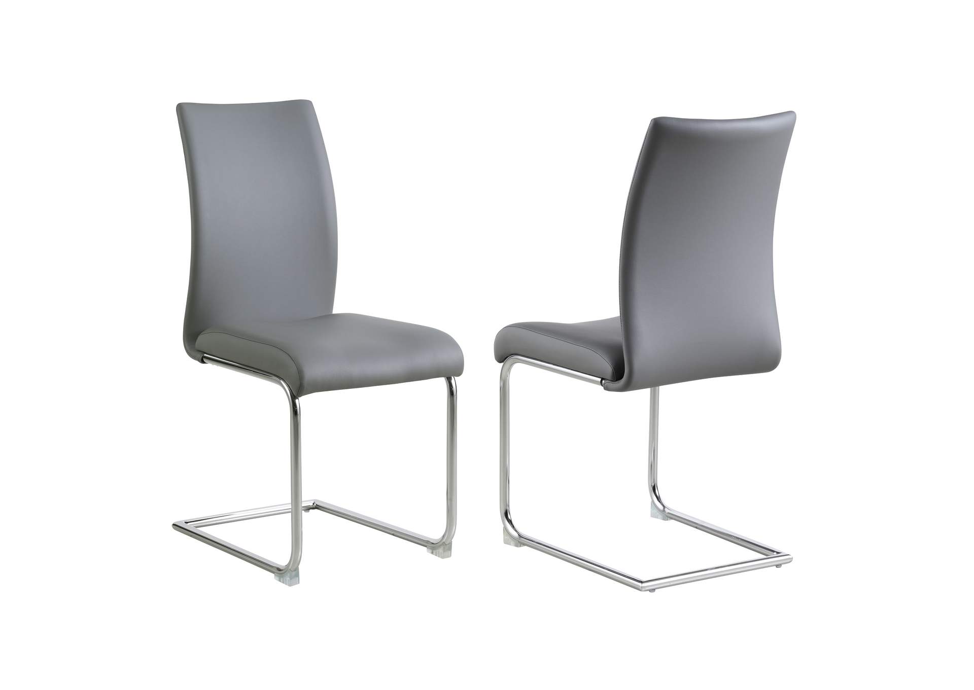 Modern Contour Back Cantilever Side Chair (Set of 4),Chintaly Imports