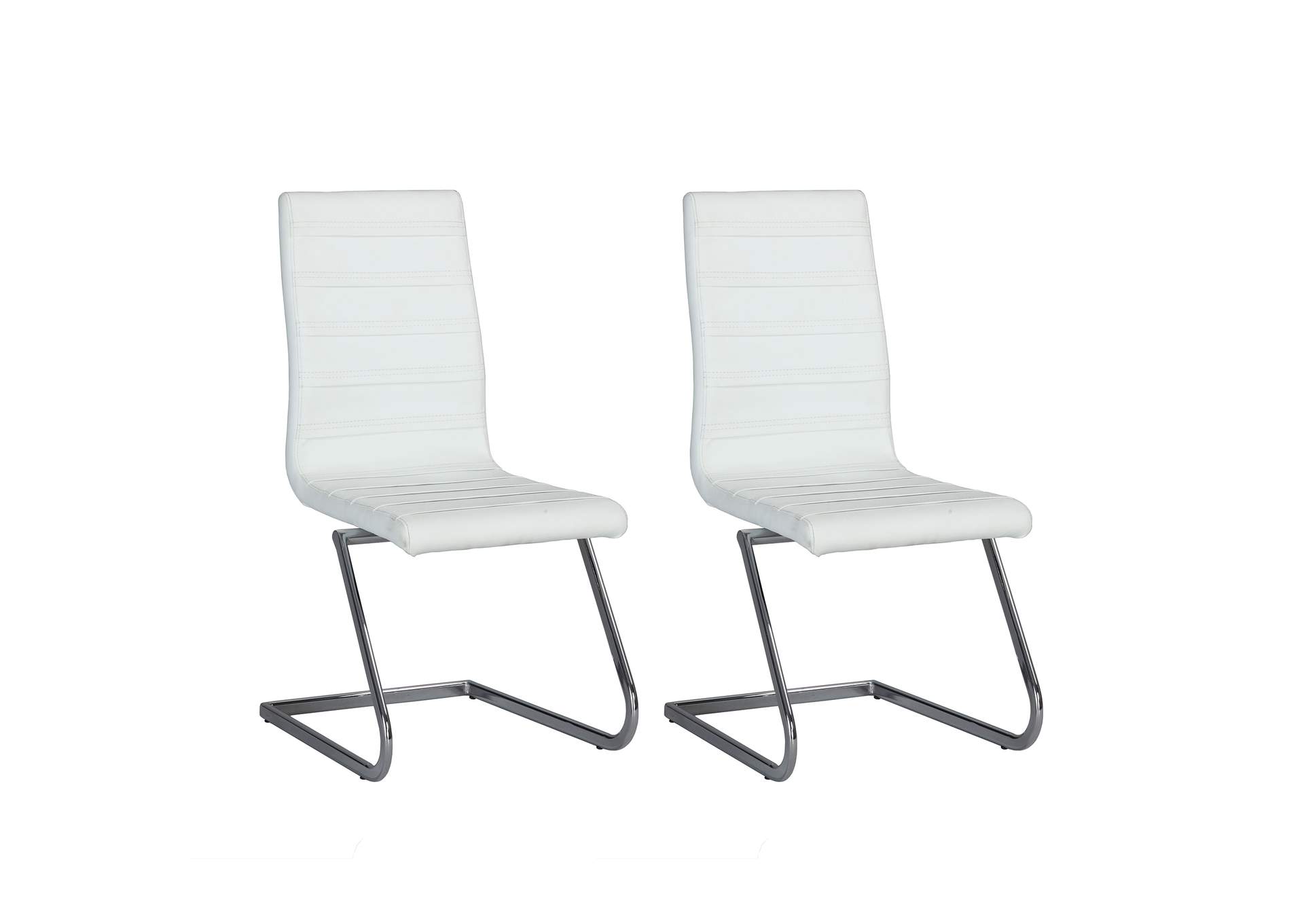 Janet White High Back Brewer Style Side Chair (Set of 2),Chintaly Imports