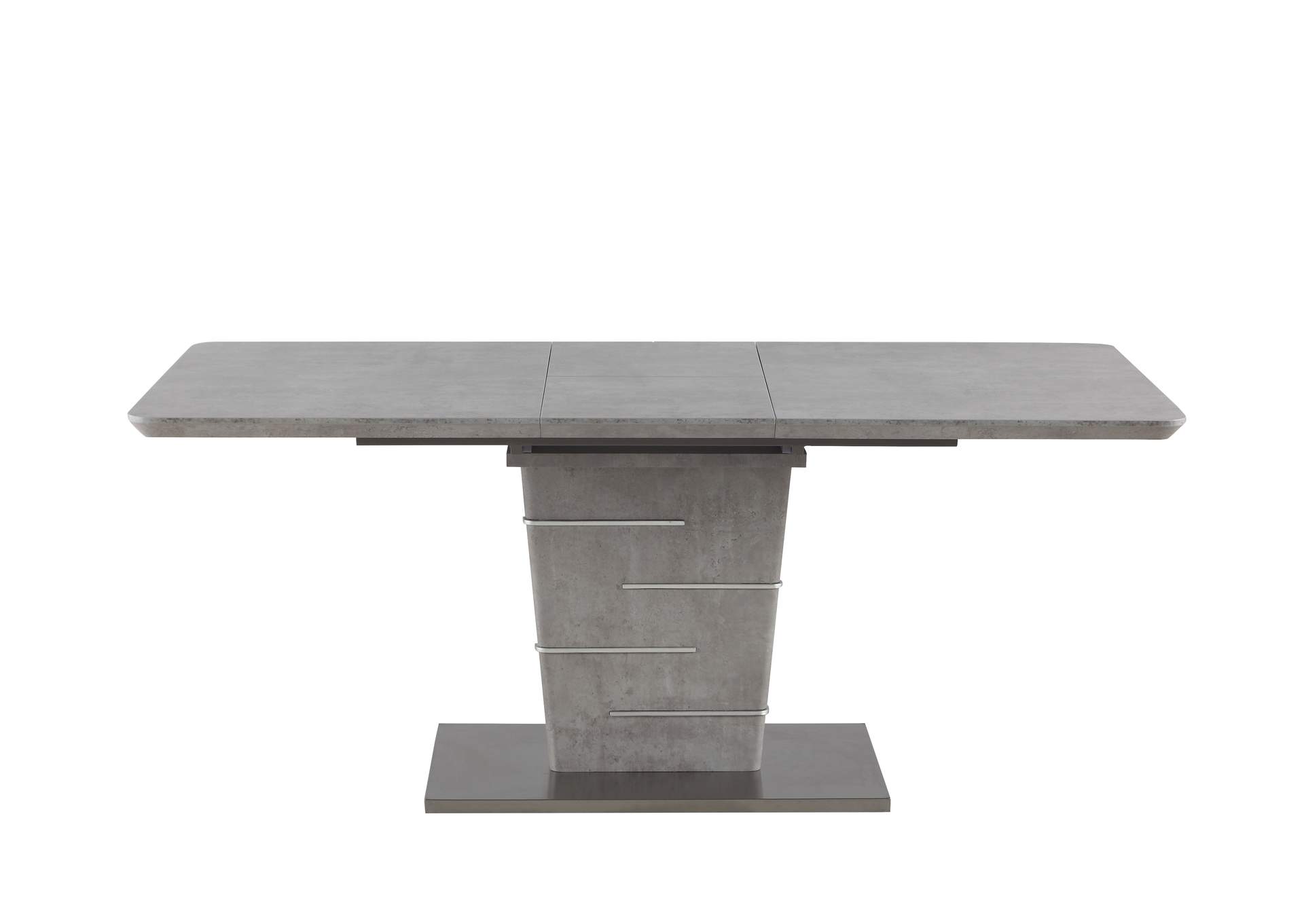 Concrete Veneer Top Dining Table w/ Butterfly Extension,Chintaly Imports