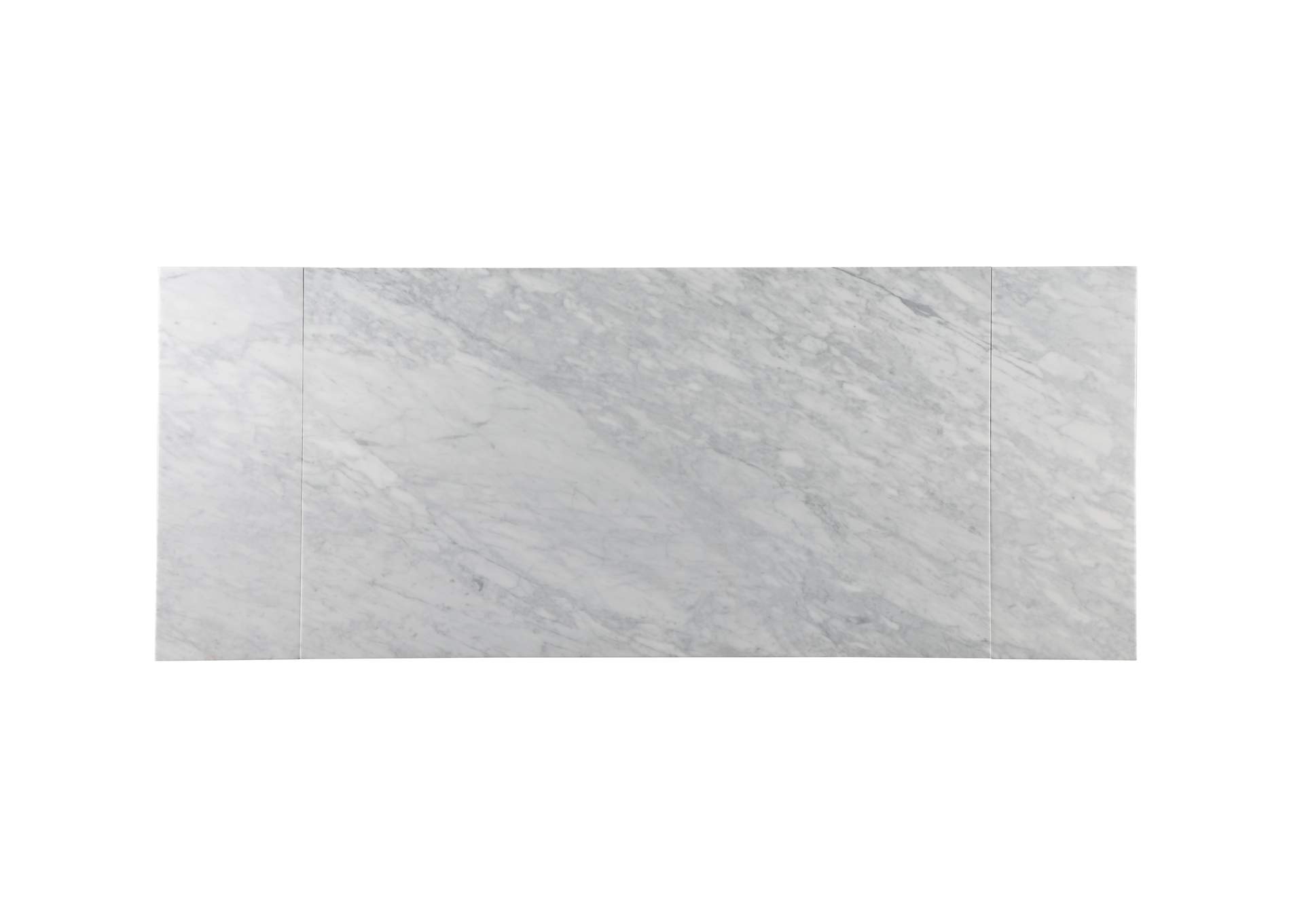 Contemporary Extendable Carrara Marble Table,Chintaly Imports