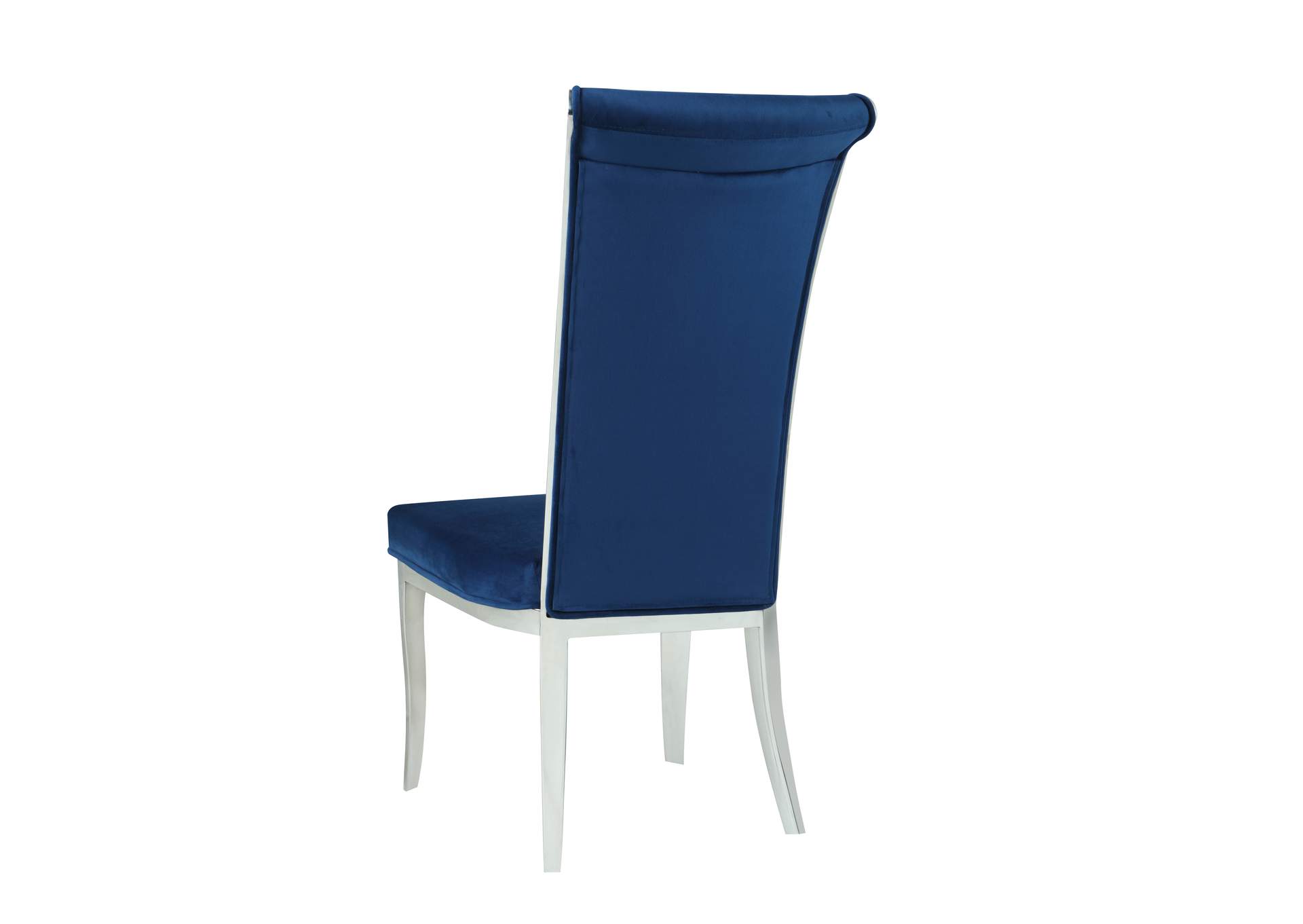 Contemporary Tall Roll Back Side Chair (Set of 2),Chintaly Imports