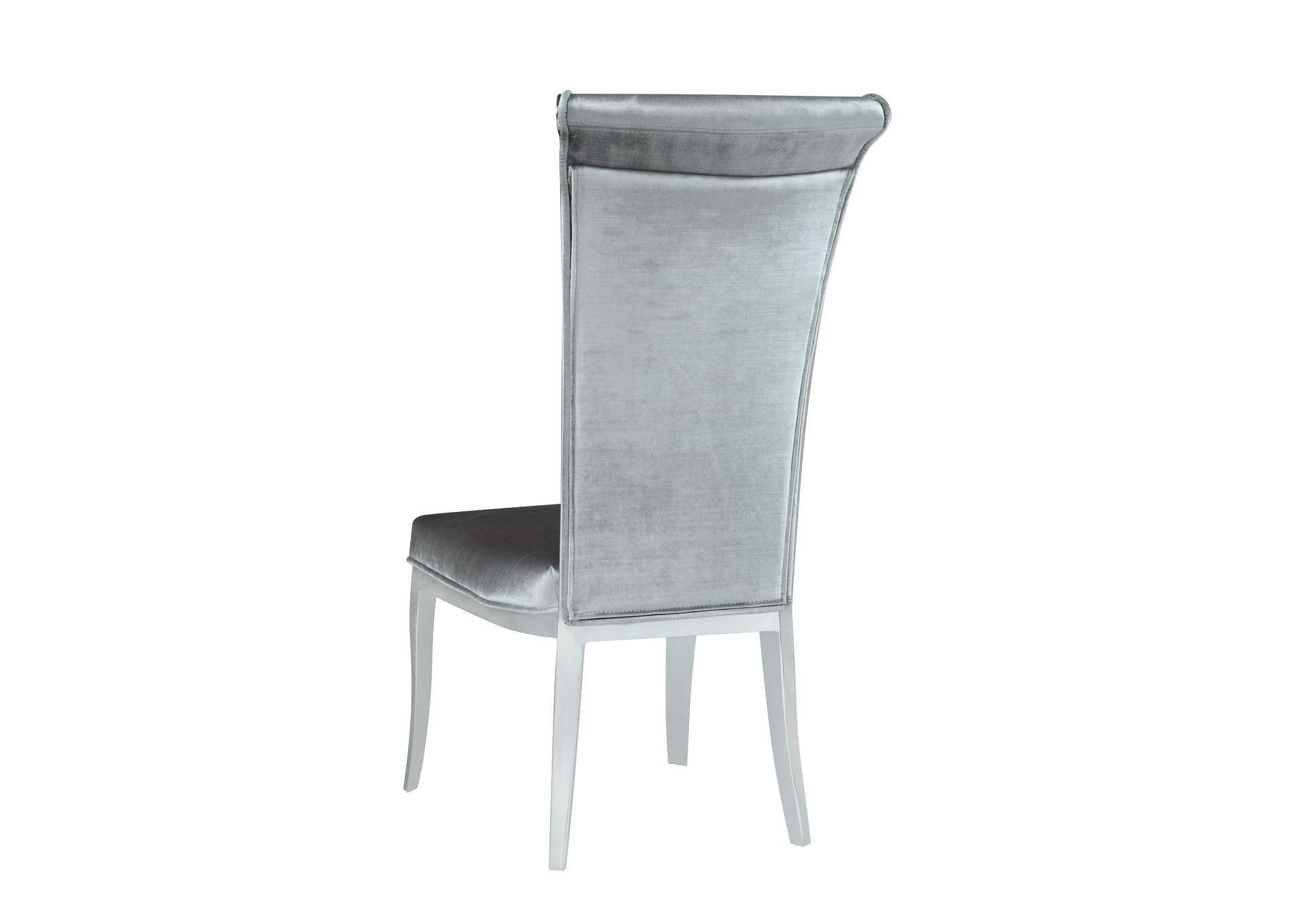 Contemporary Tall Roll Back Side Chair (Set of 2),Chintaly Imports