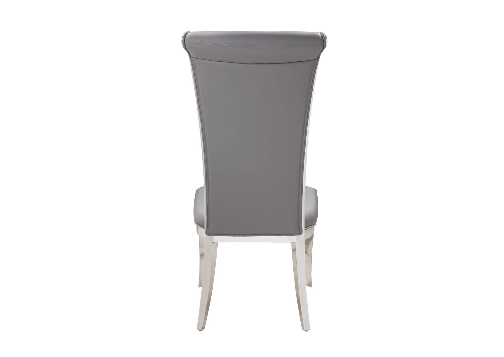 Contemporary Tall Roll Back Side Chair (Set of 2),Chintaly Imports