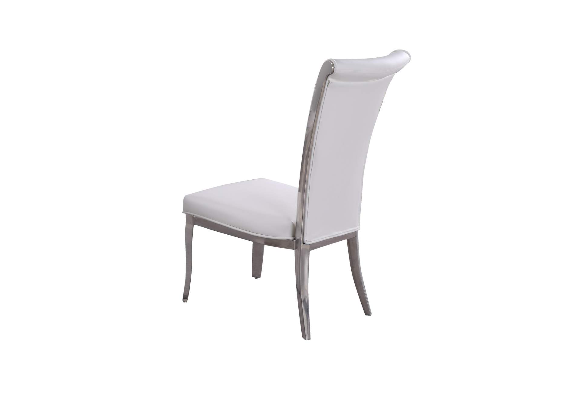 Contemporary Tall Roll Back Side Chair,Chintaly Imports