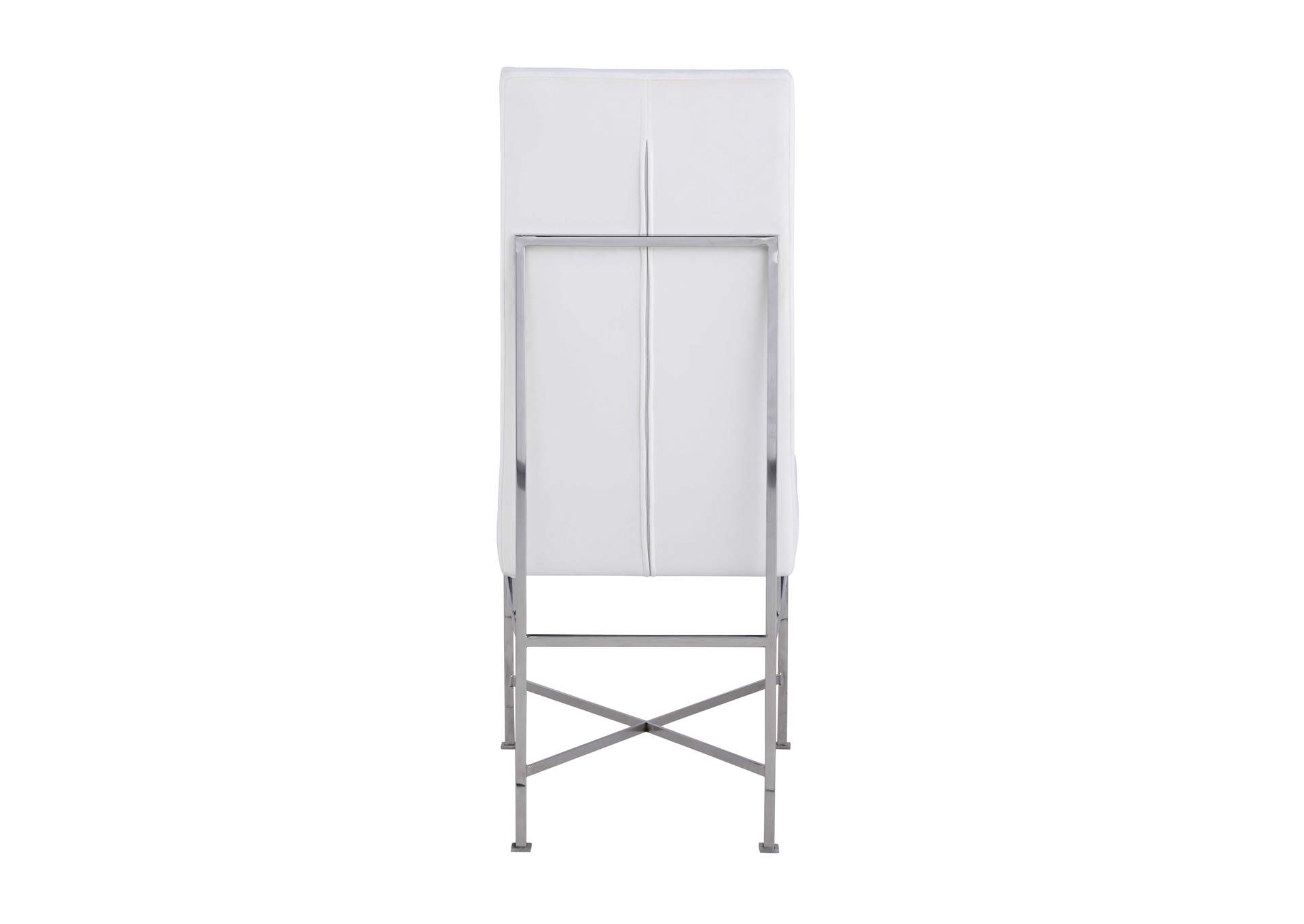 Contemporary Side Chair w/ Steel Frame,Chintaly Imports