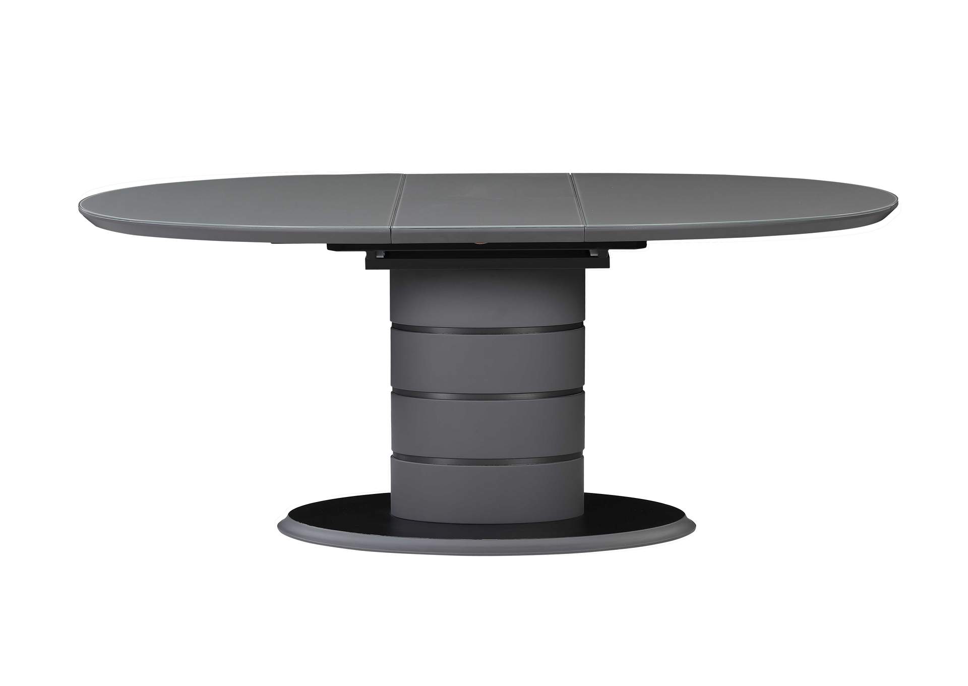 Contemporary Extendable Dining Table w/ Art Deco Strip Base,Chintaly Imports