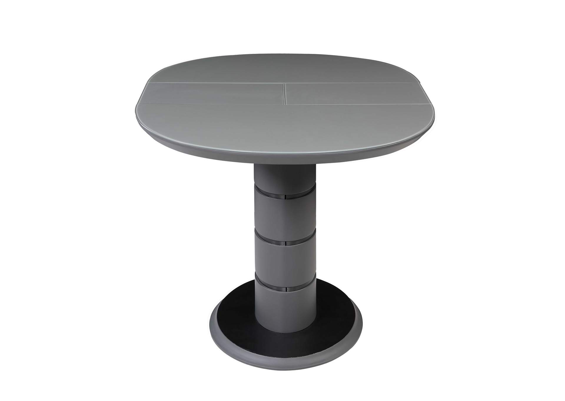 Contemporary Extendable Dining Table w/ Art Deco Strip Base,Chintaly Imports