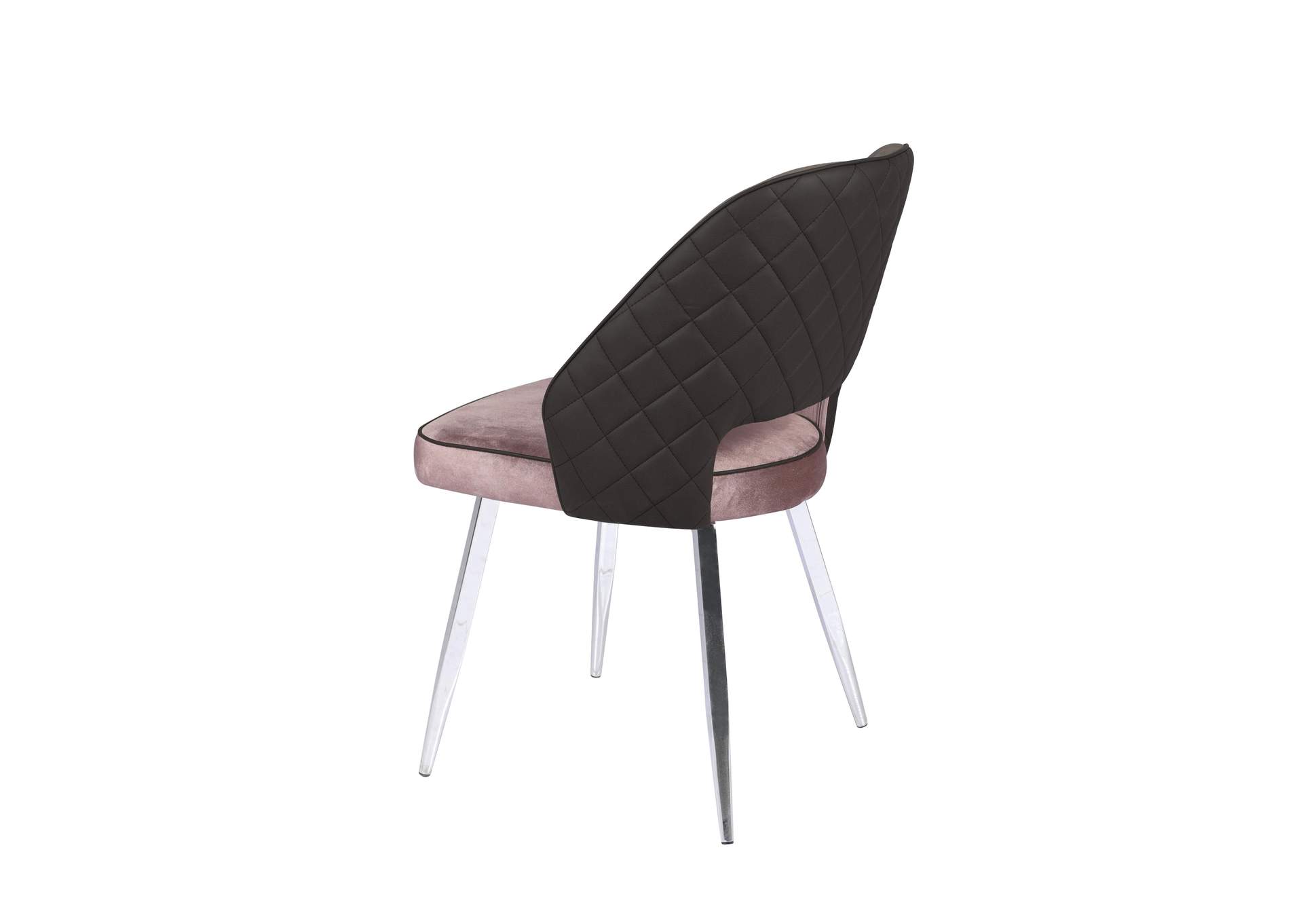 Contemporary 2-Tone Open Back 2-Tone Side Chair (Set of 2),Chintaly Imports