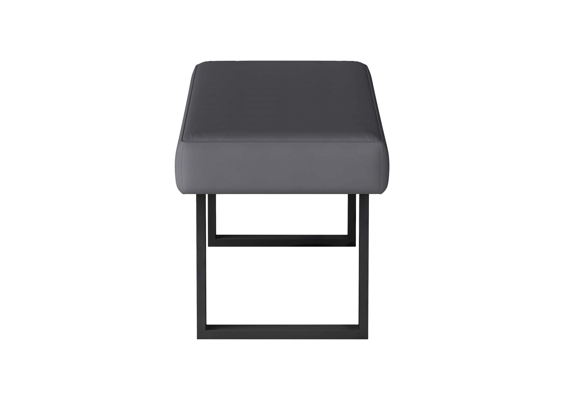 Upholstered Bench With Steel Legs,Chintaly Imports