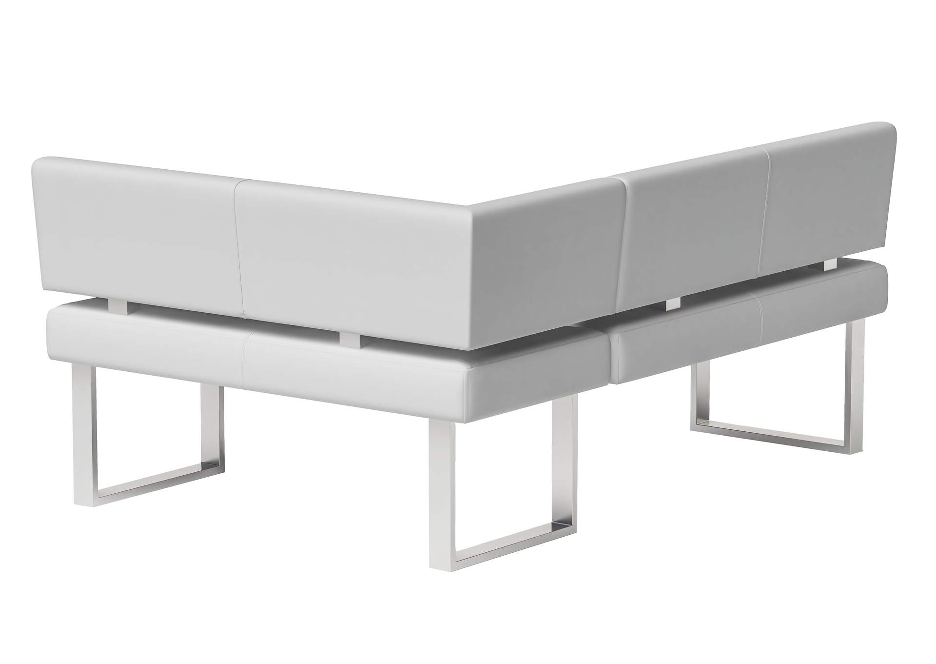 Contemporary Dining Set With Wooden Dining Table & Upholstered Nook,Chintaly Imports