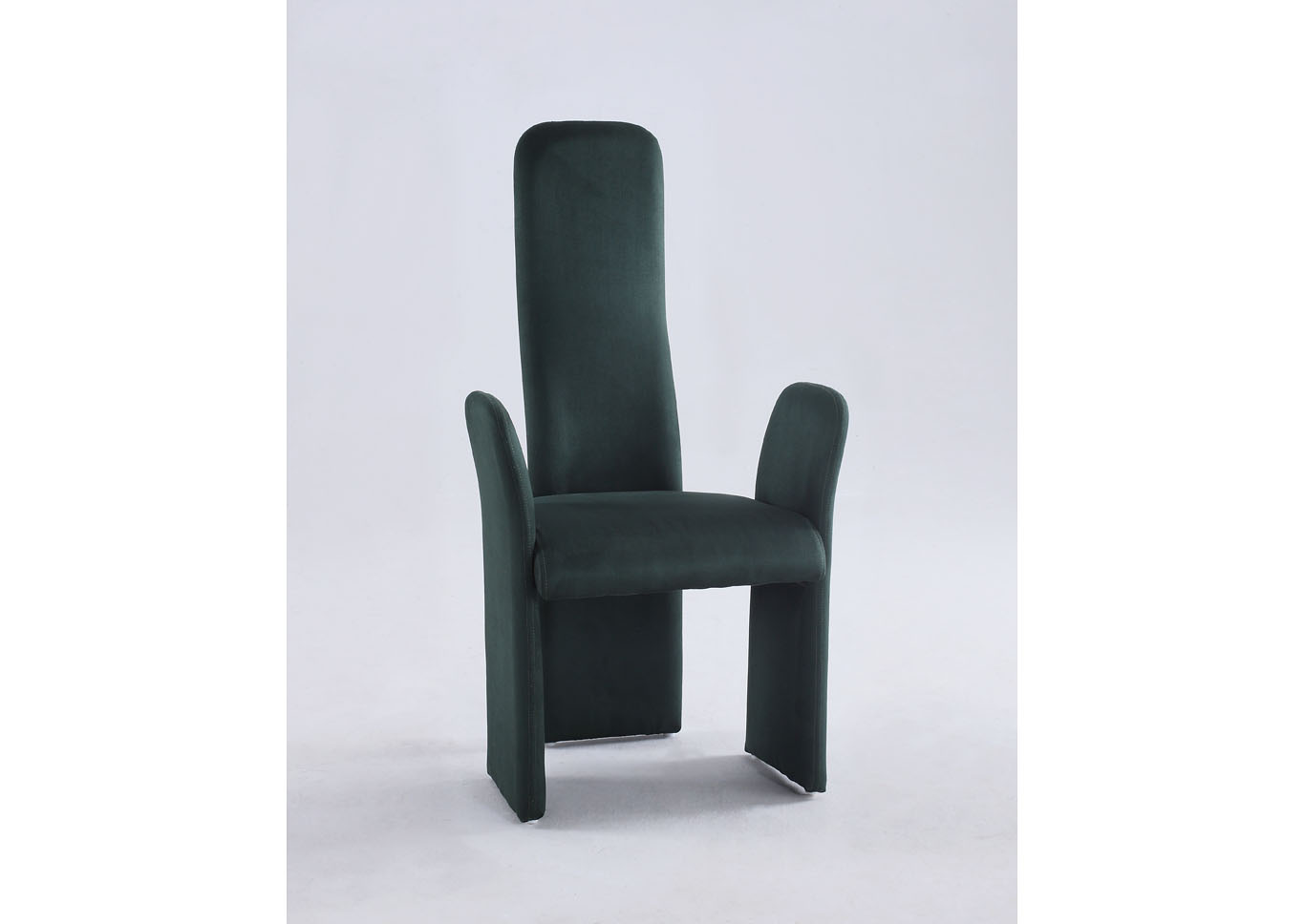 Lucy Green High Contour Back Arm Dining Chair (Set of 2),Chintaly Imports