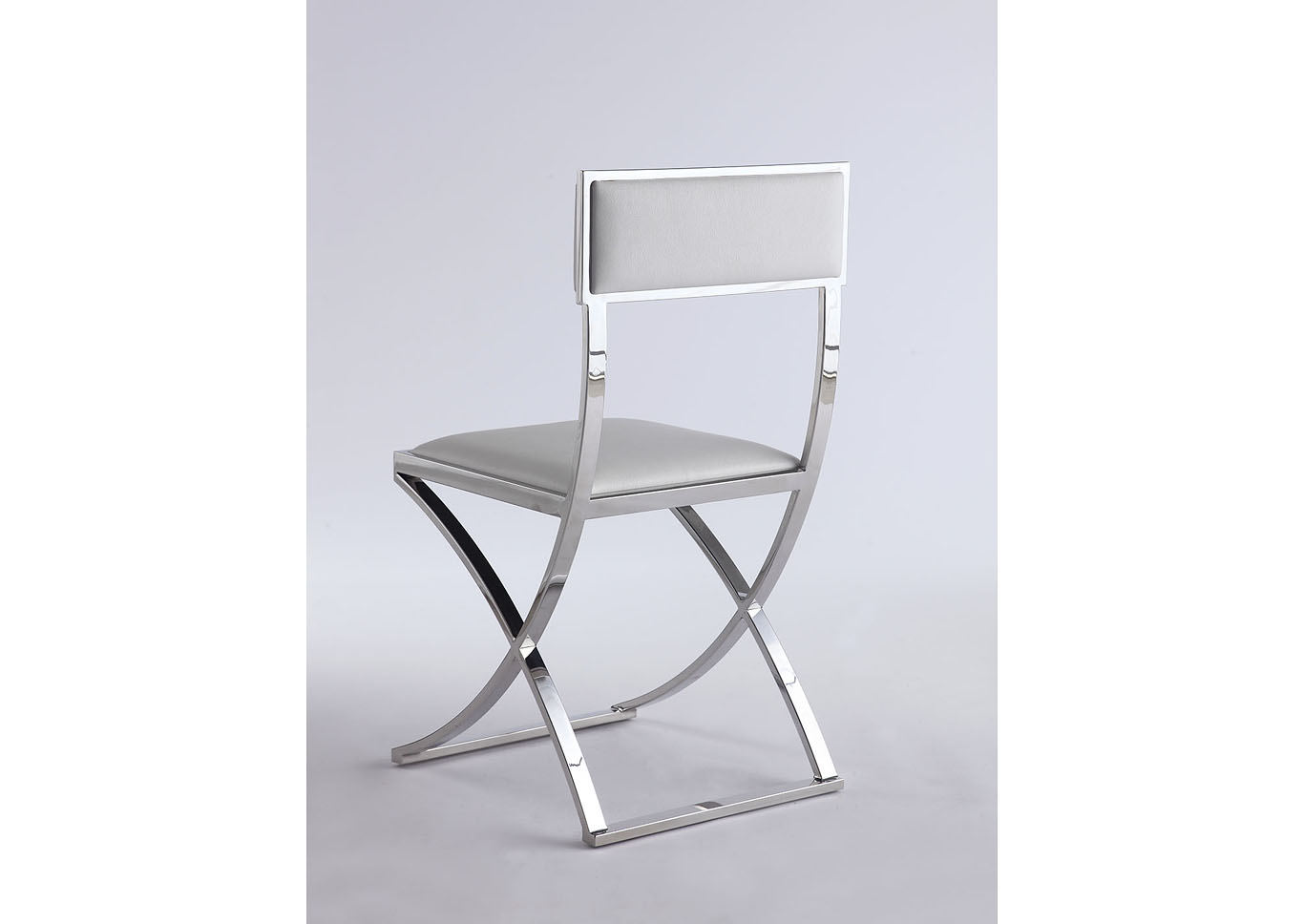 Madison White Floating-Back Side Chair (Set of 2),Chintaly Imports