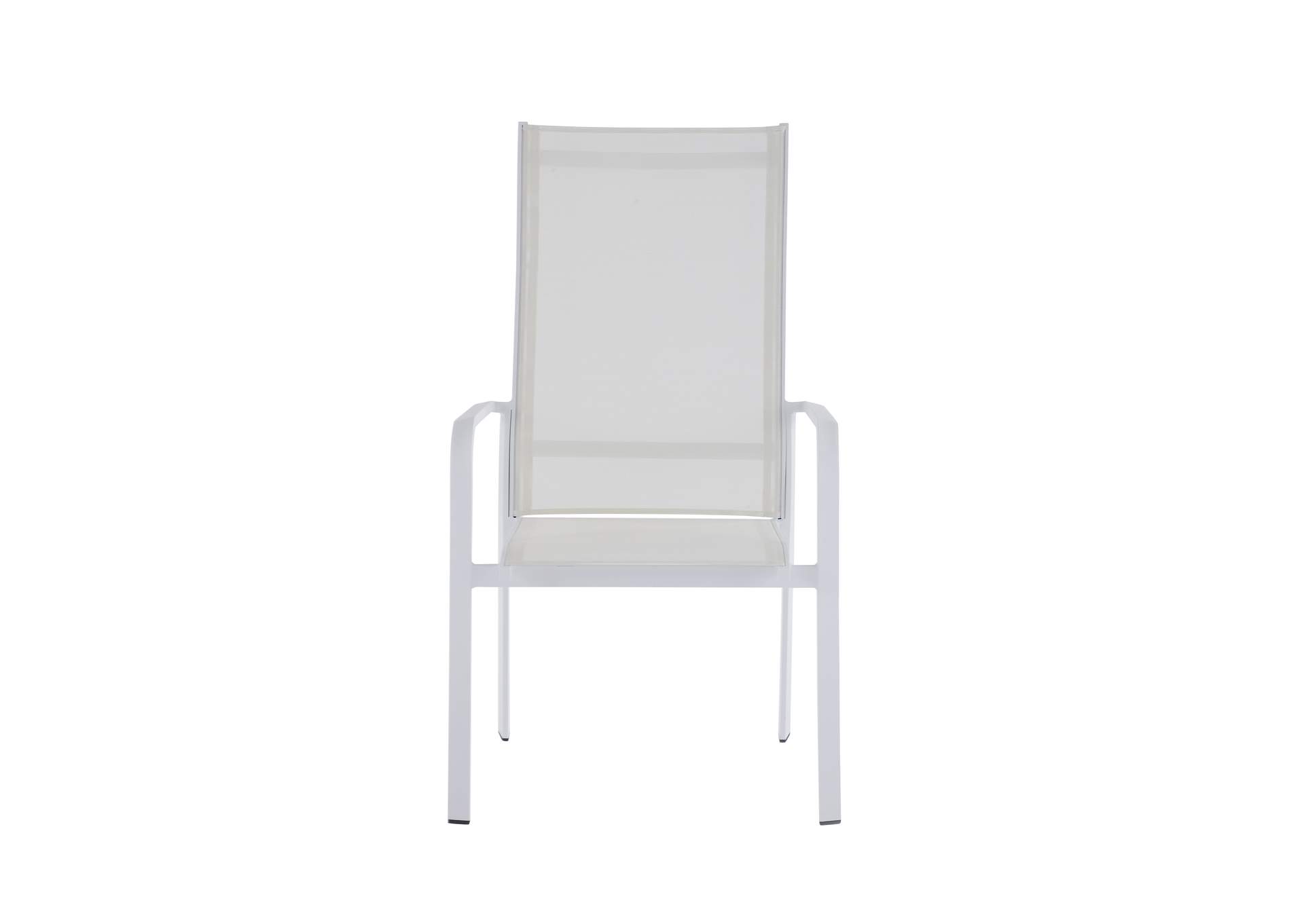 Contemporary High Back Outdoor Chair with Sling Seat,Chintaly Imports