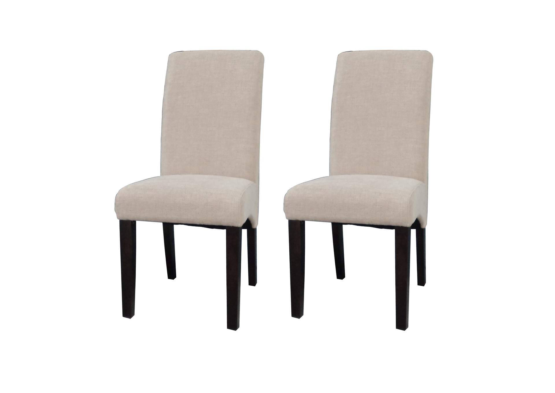 Marcella Satin Espresso Arch Base Parson Side Chair (Set of 2),Chintaly Imports