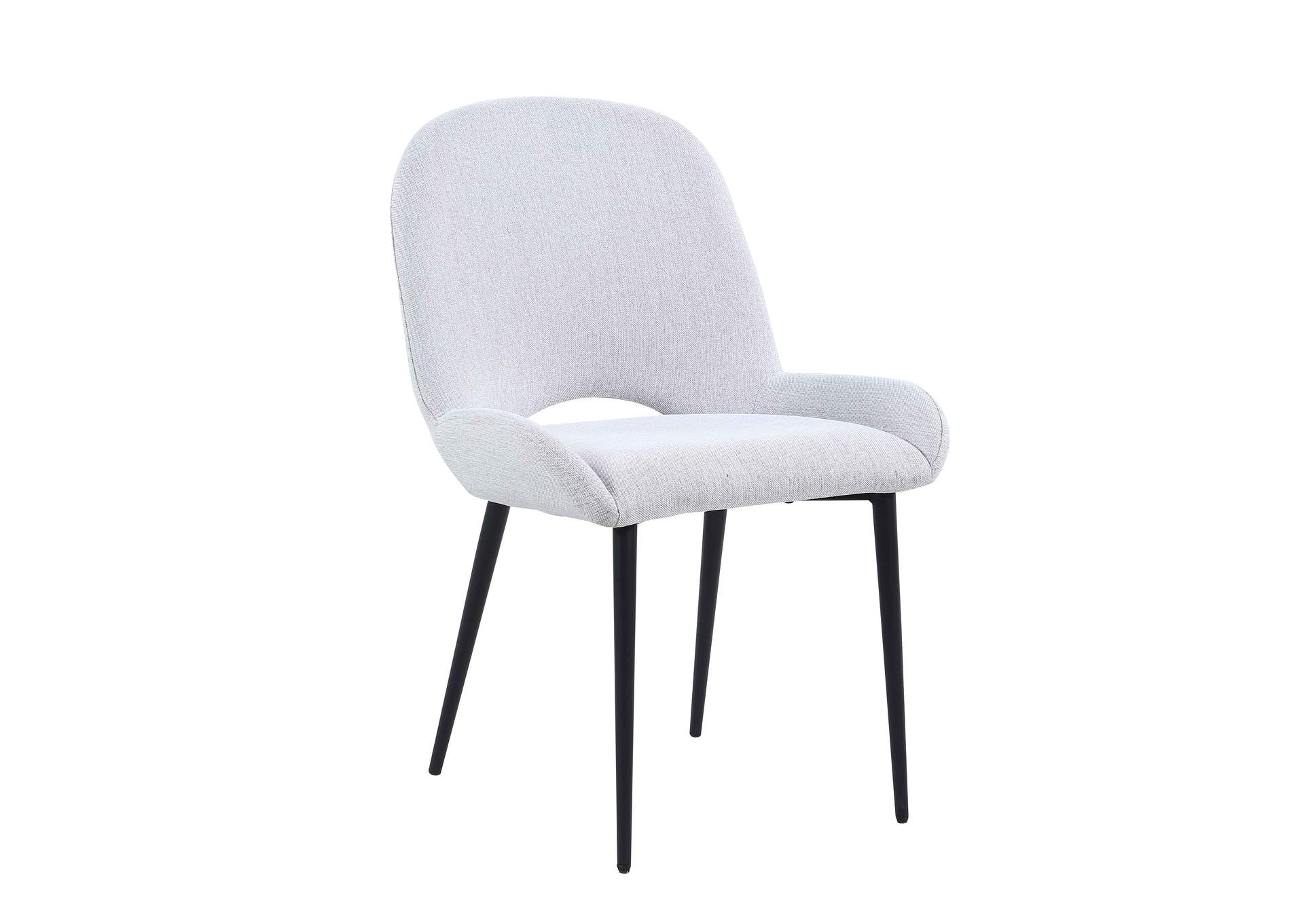 Contemporary Side Chair With Bucket Seat (Set of 2),Chintaly Imports