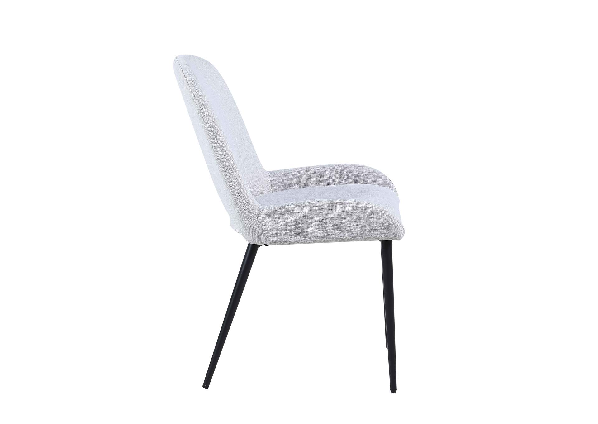 Contemporary Side Chair With Bucket Seat (Set of 2),Chintaly Imports