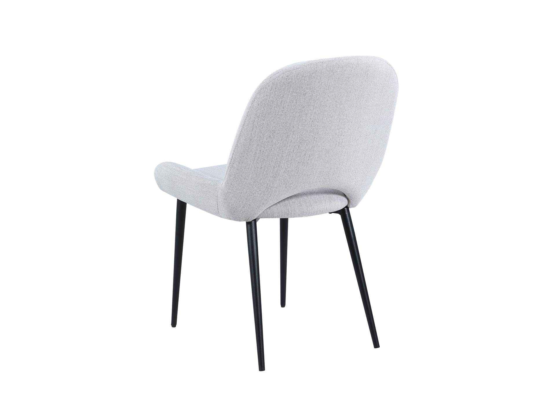 Contemporary Side Chair With Bucket Seat (Set of 2),Chintaly Imports