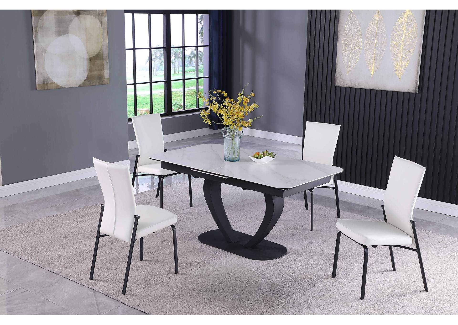 Contemporary Motion-Back Side Chair (Set of 2),Chintaly Imports