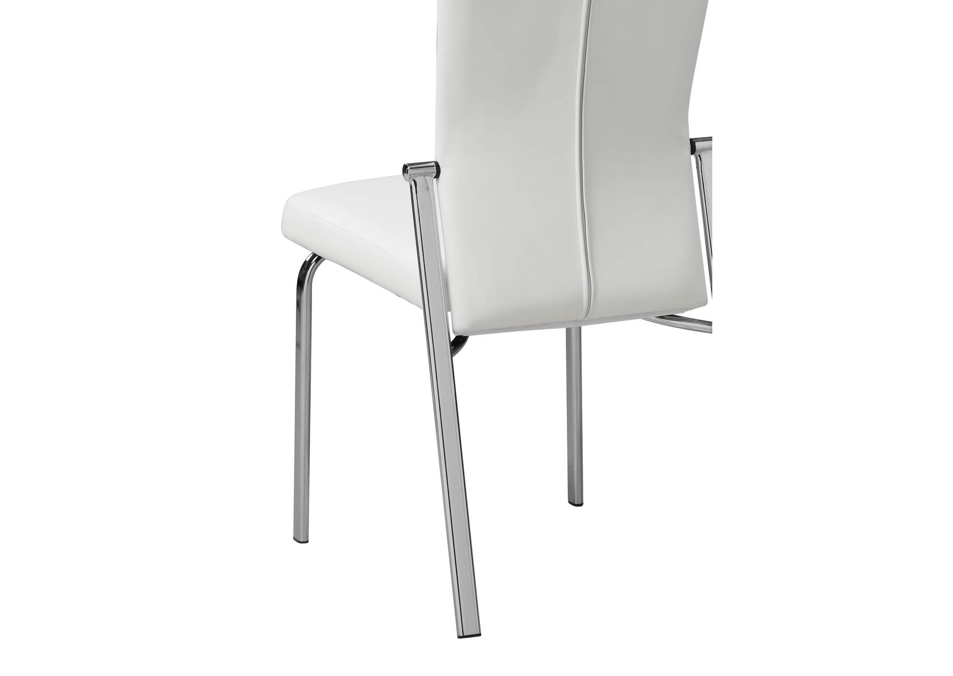 Contemporary Motion-Back Side Chair w/ Chrome Frame,Chintaly Imports