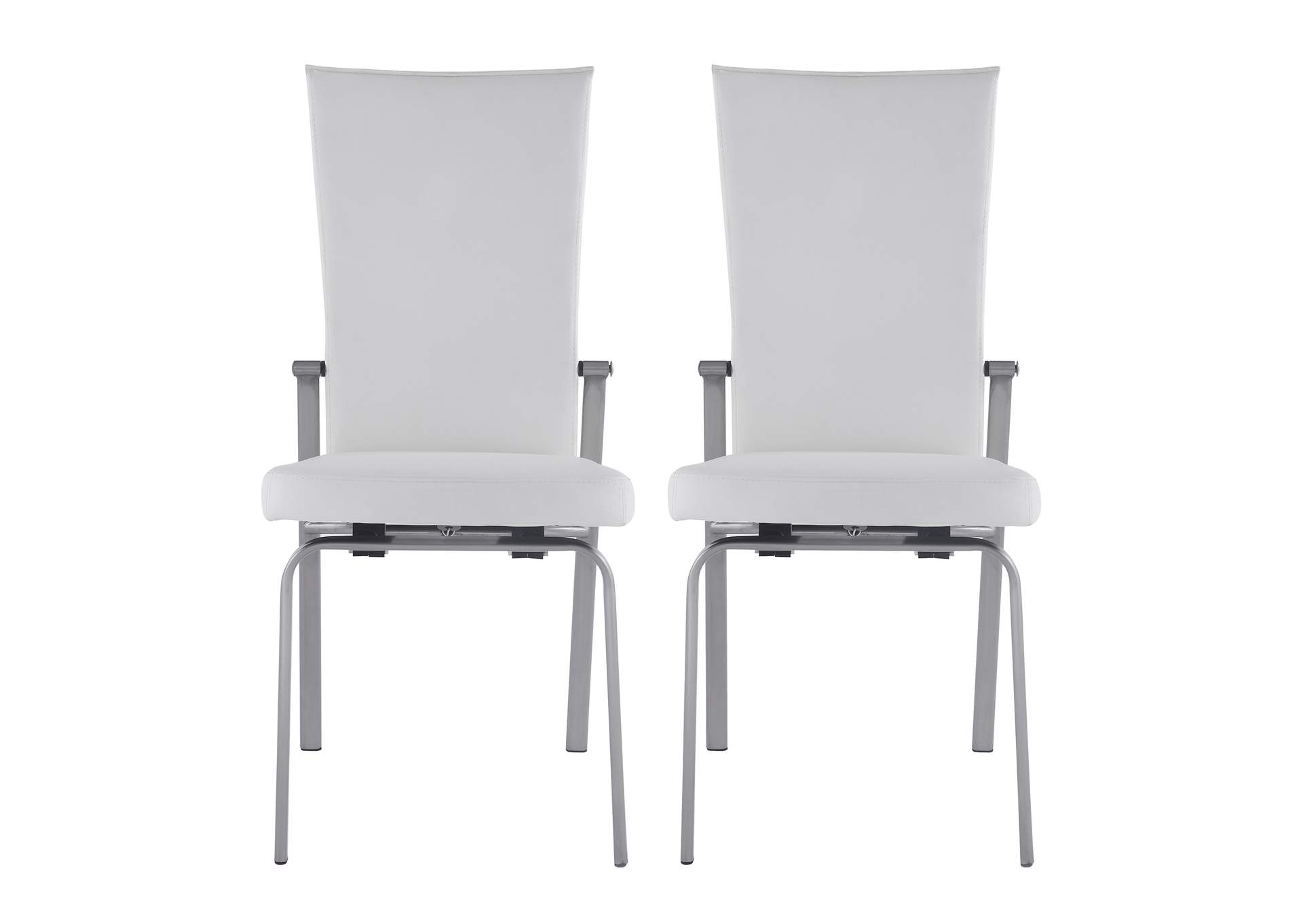 Contemporary Motion-Back Side Chair w/ Chrome Frame,Chintaly Imports