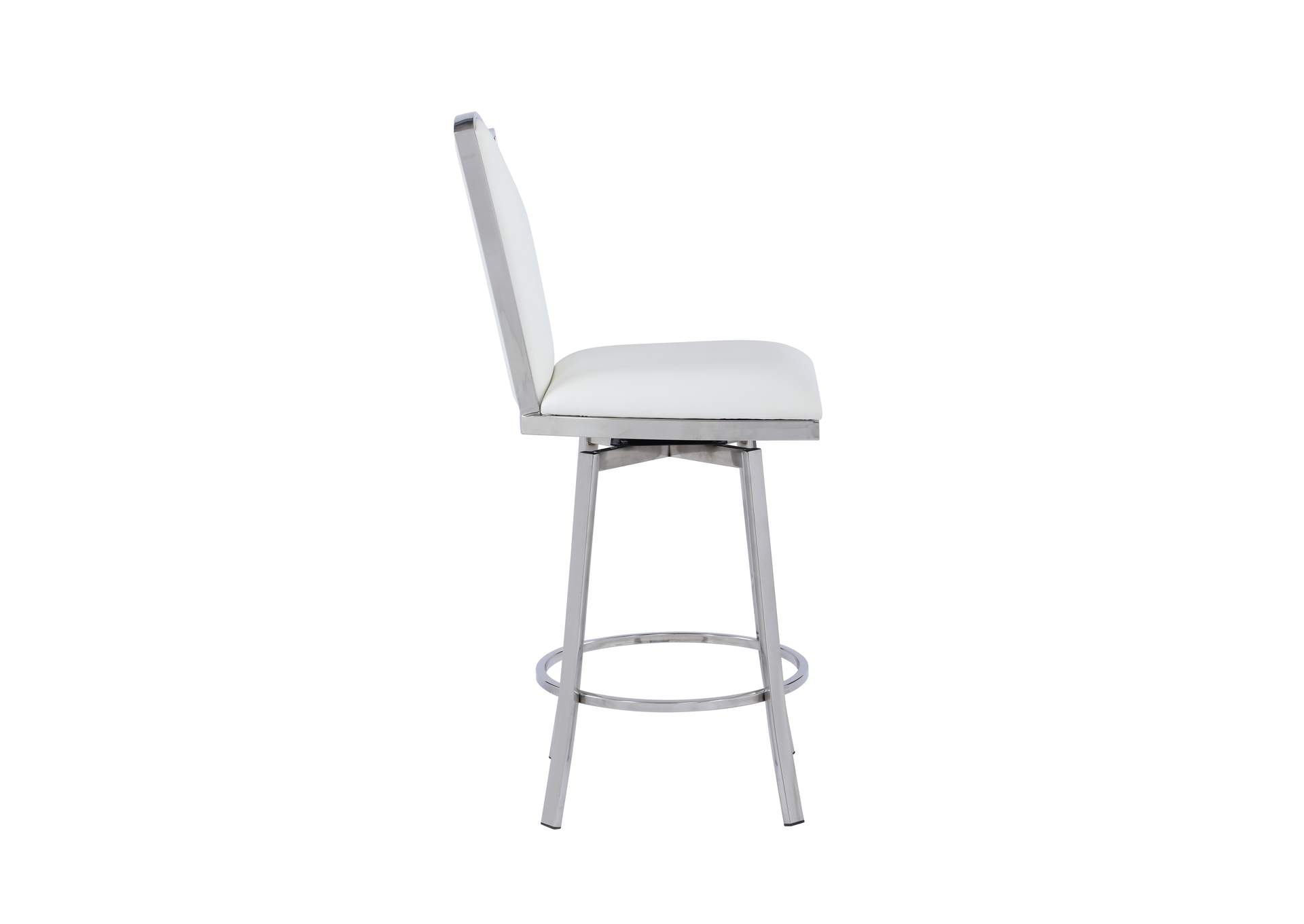 Contemporary Swivel Counter Stool With Design Back,Chintaly Imports