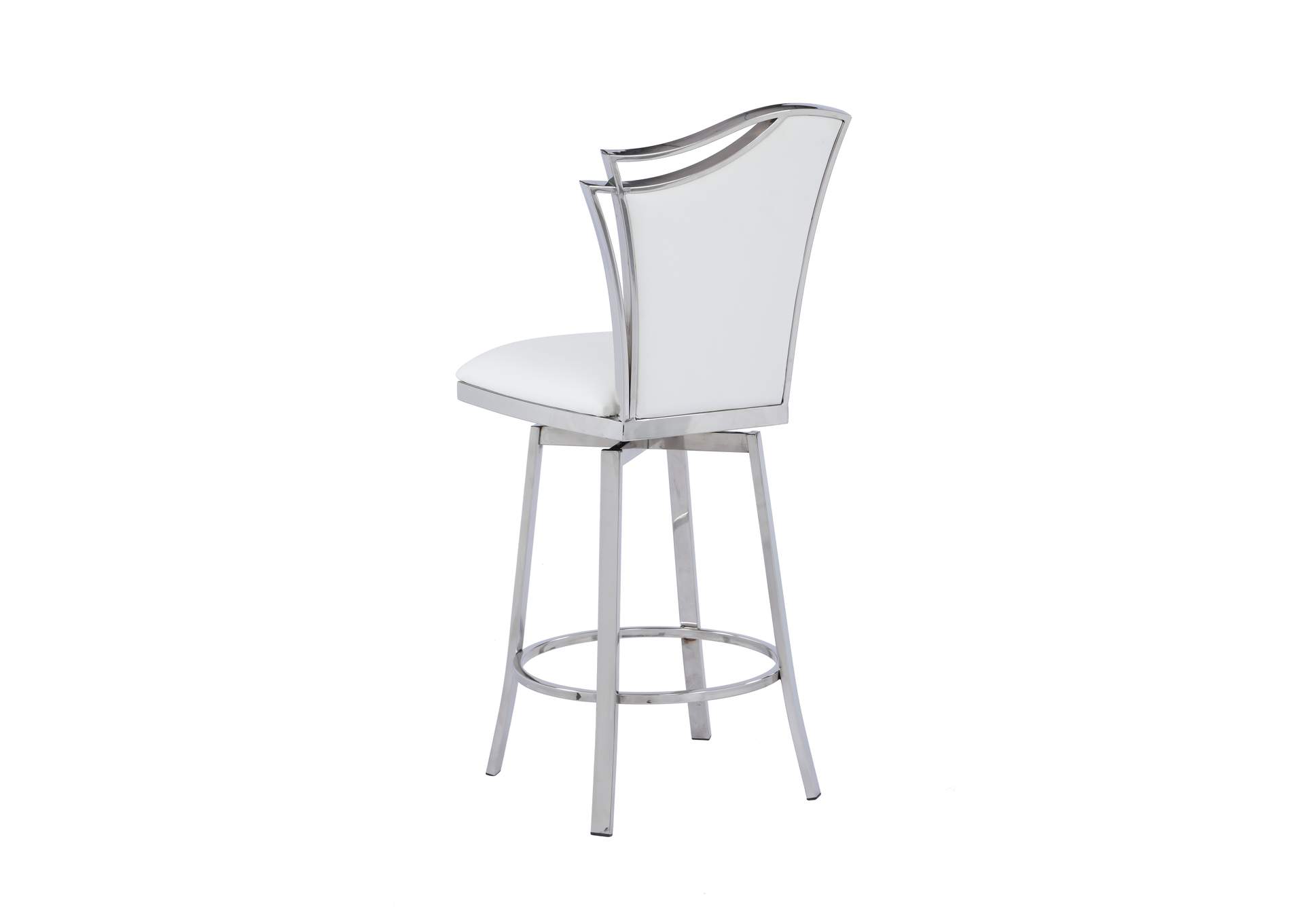 Contemporary Swivel Counter Stool With Design Back,Chintaly Imports