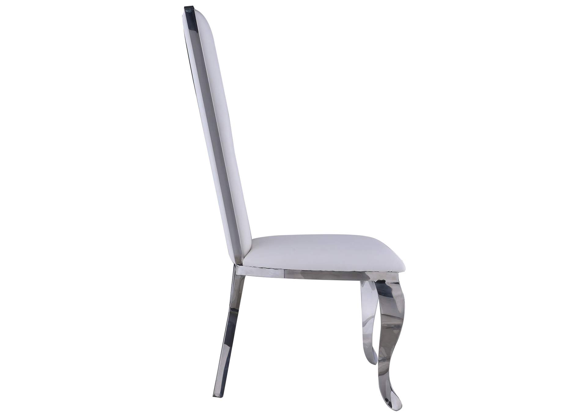 Contemporary Tall-Back Upholstered Side Chair,Chintaly Imports