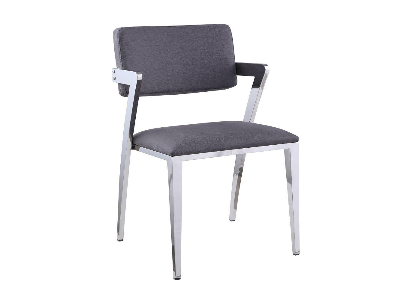 Paula Grey Floating-Back Side Chair (Set of 2),Chintaly Imports