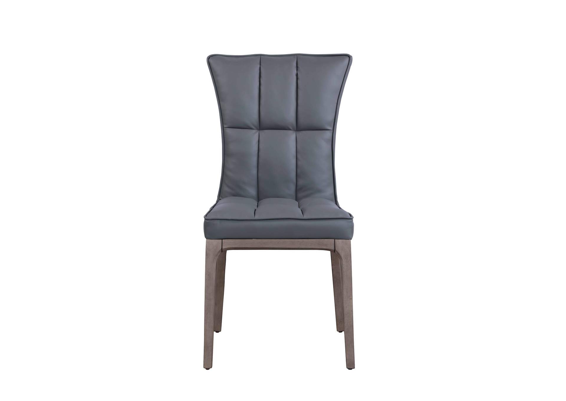 Modern Tufted Side Chair w/ Solid Wood Frame,Chintaly Imports