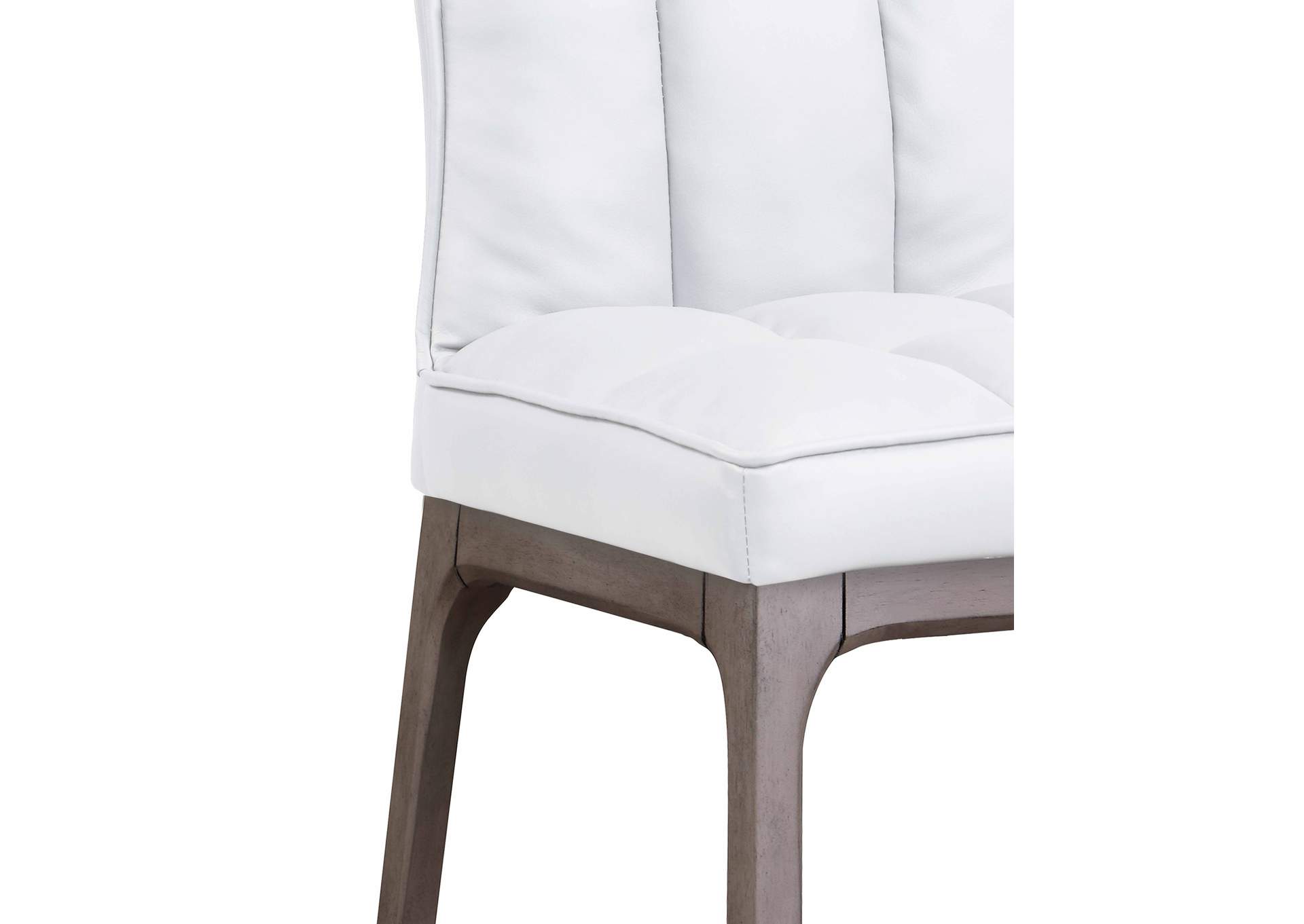 Modern Tufted Side Chair w/ Solid Wood Frame,Chintaly Imports
