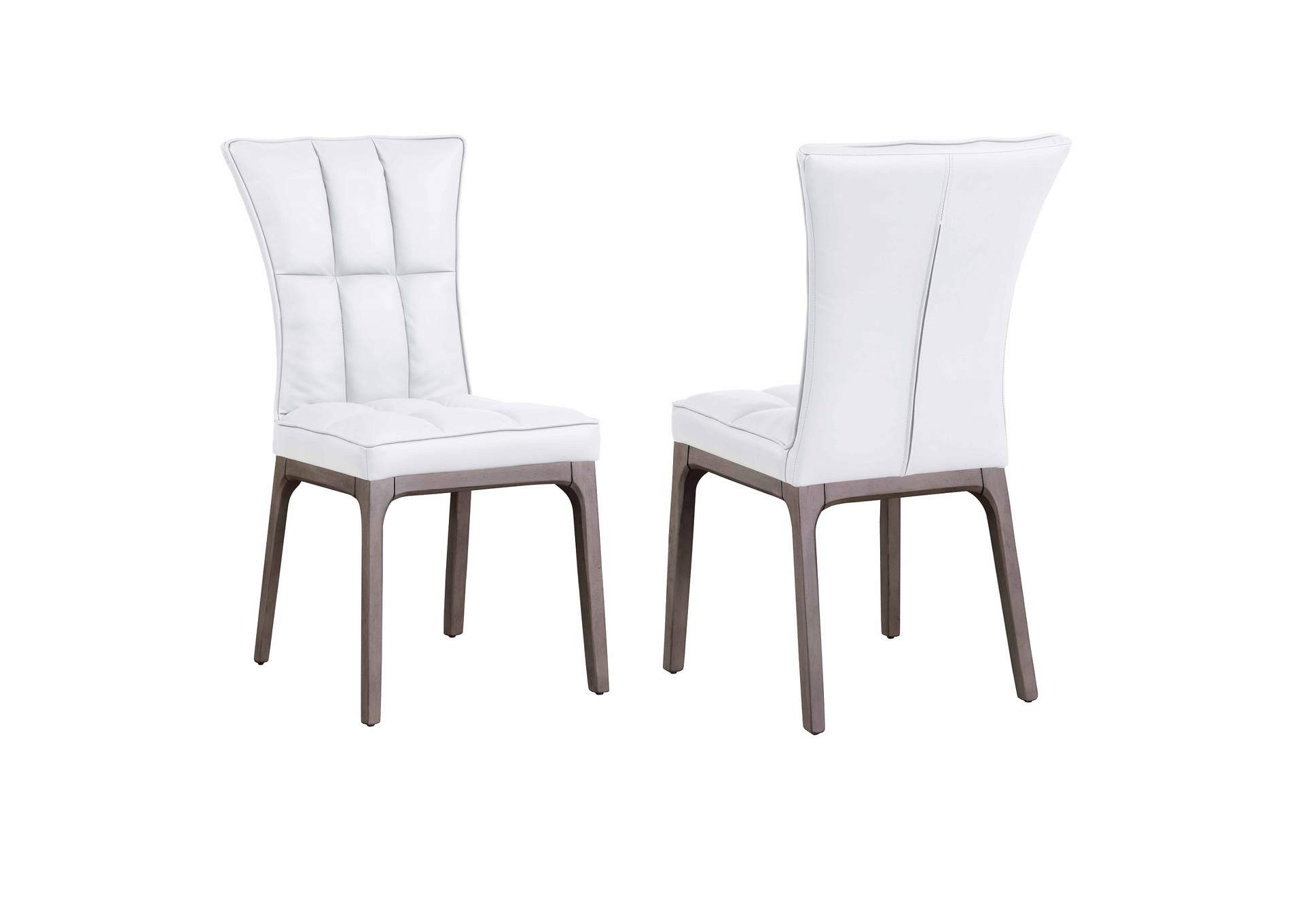 Modern Tufted Side Chair w/ Solid Wood Frame,Chintaly Imports