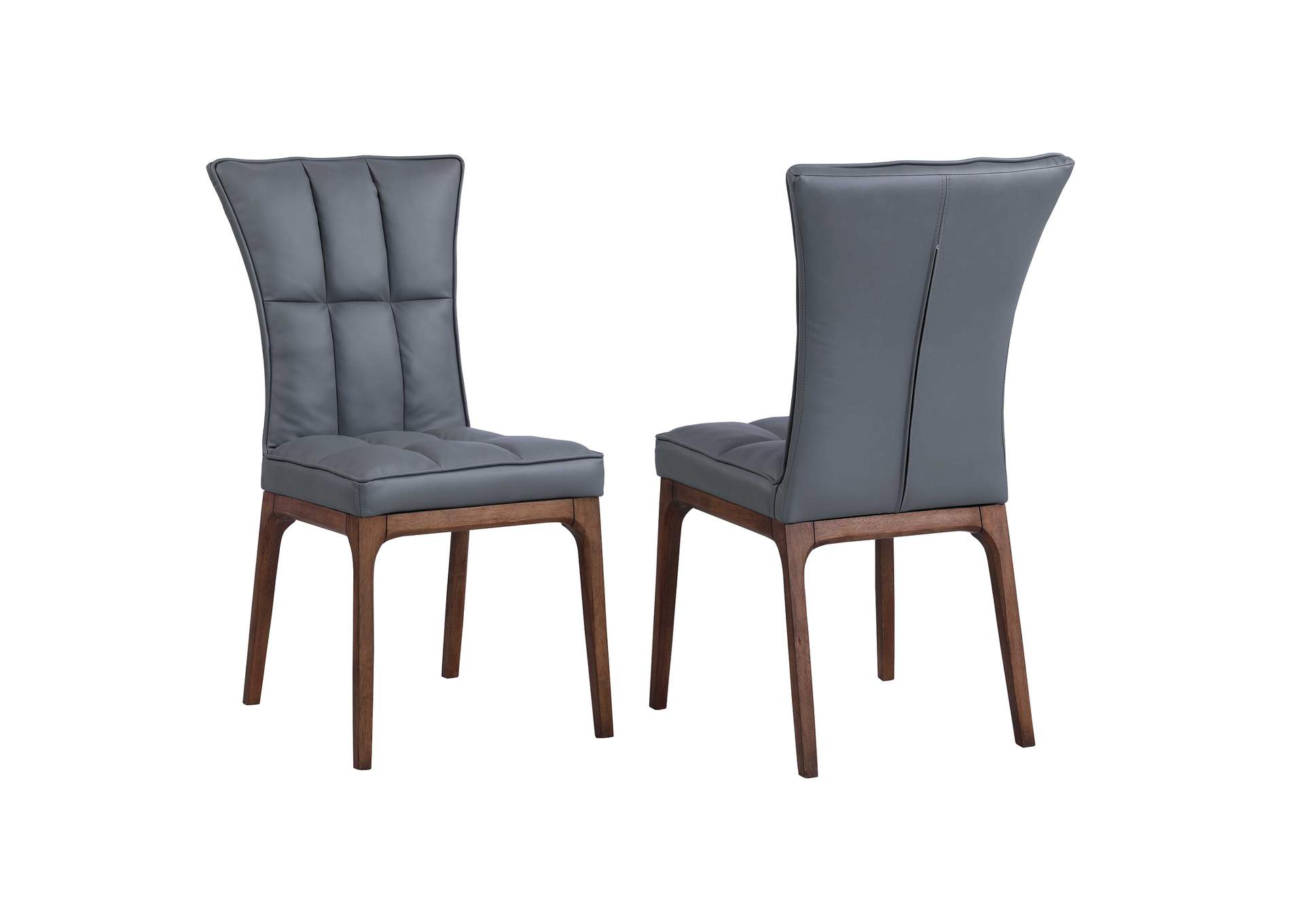 Modern Tufted Side Chair w/ Solid Wood Frame,Chintaly Imports