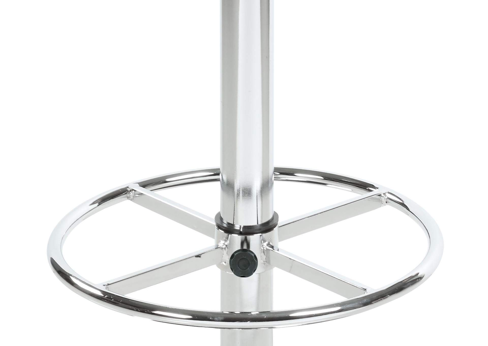 Chrome Round Glass Top Pub Table,Chintaly Imports