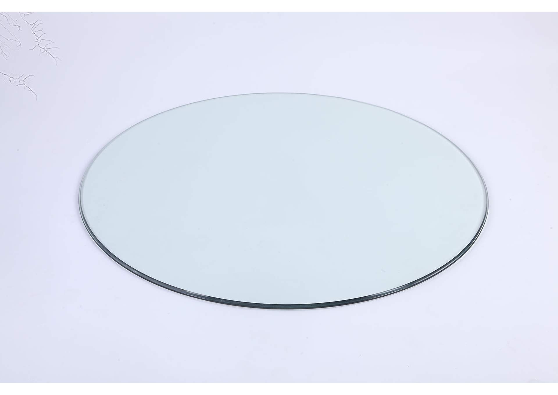 24"x 24" 3/8"-Thick Glass - Pencil Edge,Chintaly Imports