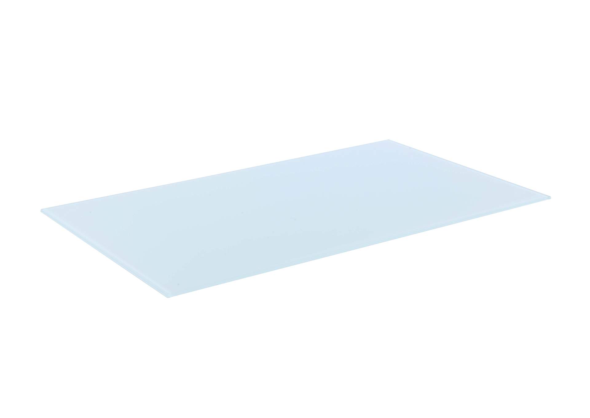 30"x 48" 1/2"-Thick Glass- Flat Polished Edge - w/ Safety Corners,Chintaly Imports