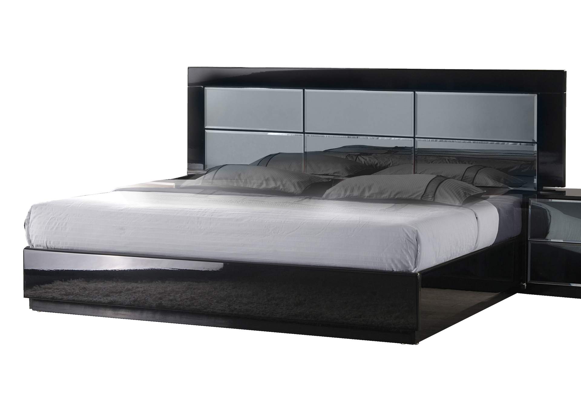 Contemporary Queen Size Bed,Chintaly Imports