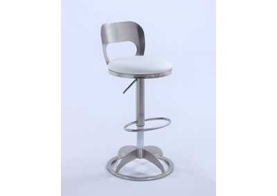 Image for Oval Metal-Back Adjustable Height Stool