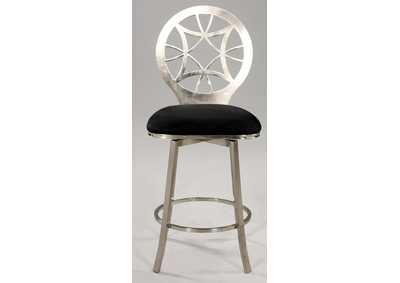 Laser Cut Round Back Memory Swivel Counter Height Stool