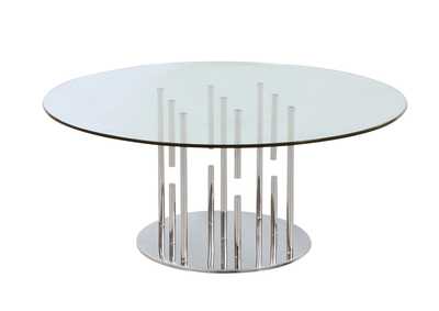Contemporary Floating Pedestal Cocktail Table