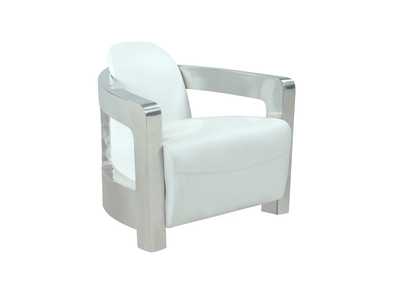 Image for Polished SS Contemporary Accent Chair
