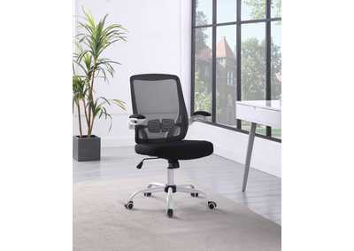 Modern Height Adjustable Computer Chair With Padded Arms