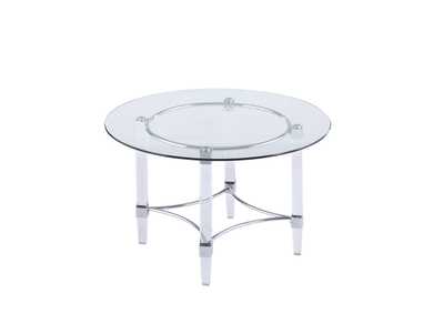 Image for Contemporary Round Glass Top Dining Table